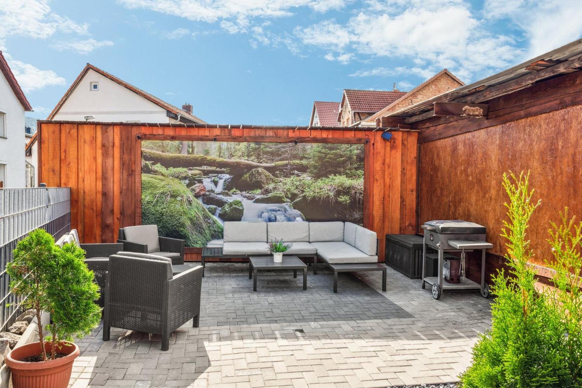 Apartment Harzlounge Center Thale - Grill & Garden Bagian luar foto